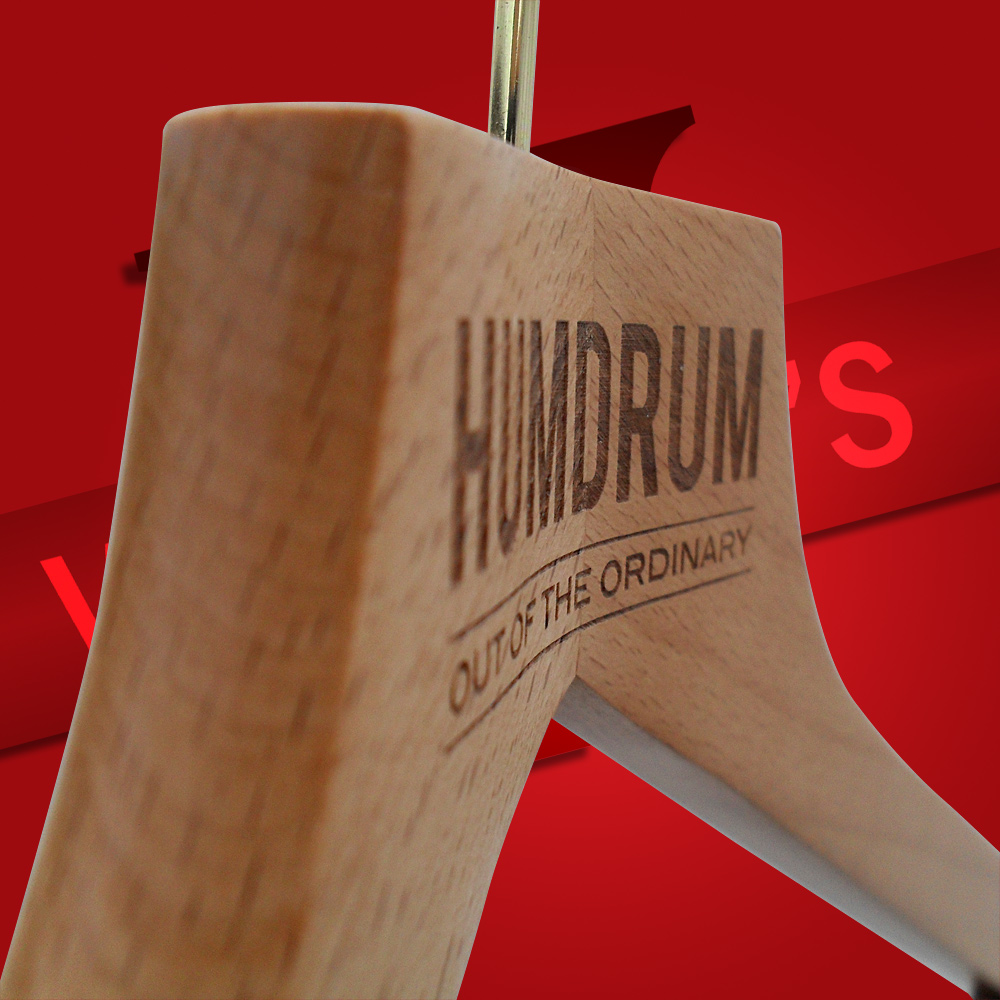Engraved Wooden Coat Hangers